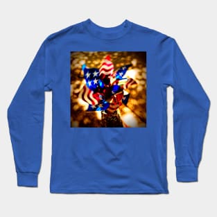 Patriotic pinwheel Long Sleeve T-Shirt